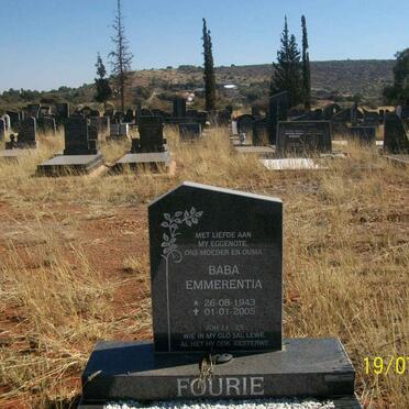 FOURIE Emmerentia 1943-2005
