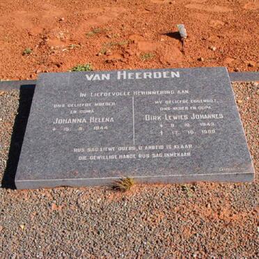 HEERDEN Dirk Lewies Johannes, van 1943-1998 &amp; Johanna Helena 1944-