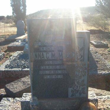 MOMBERG Anna C. neé BOTES 189?-1959