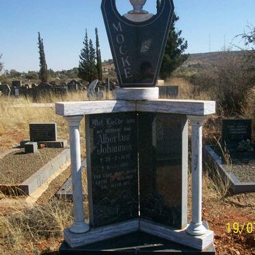 MOCKE Albertus Johannes 1970-1990
