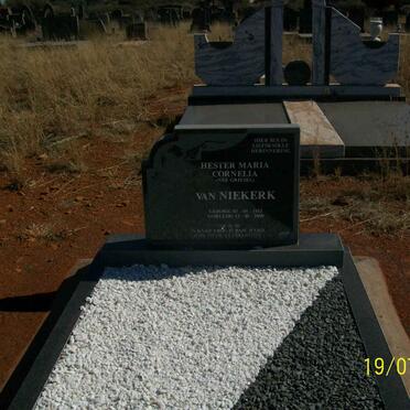NIEKERK Hester Maria Cornelia, van 1912-?