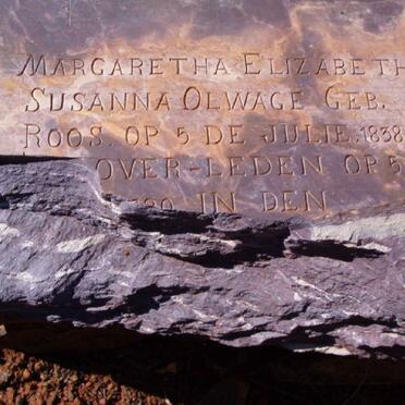 OLWAGE Margaretha Elizabeth Susanna neé ROOS 1838-1920