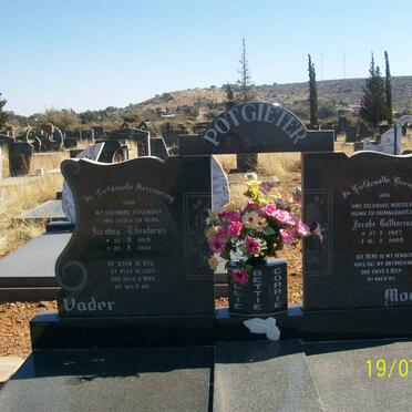 POTGIETER Jacobus Theodorus 1918-1992 &amp; Jacoba Catharina 1927-2008