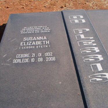PLESSIS Susanna Elizabeth, du STEYN 1932-2006
