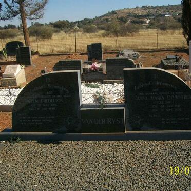 RYST Willem Frederick, van der 1885-1958 &amp; Anna Maria Dorothea SMIT 1892-1976