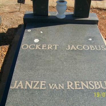 RENSBURG Ockert Jacobus, Janze van 1970-1990