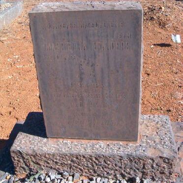 STANDERS Magrietha nee OLWAGE