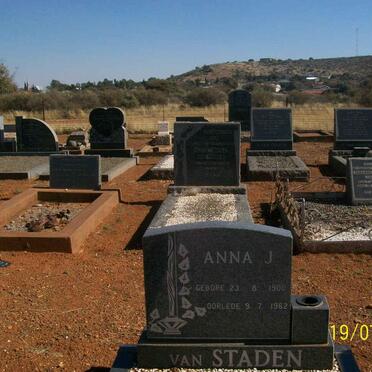 STADEN Anna J, van 1900-1962