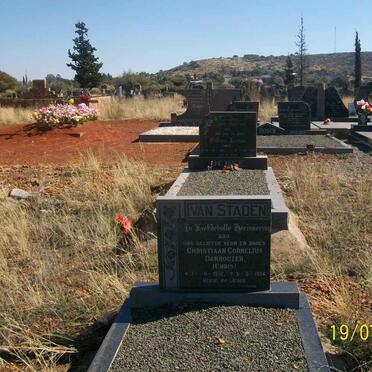 STADEN Christiaan Cornelius Danhouzer, van 1972-1994