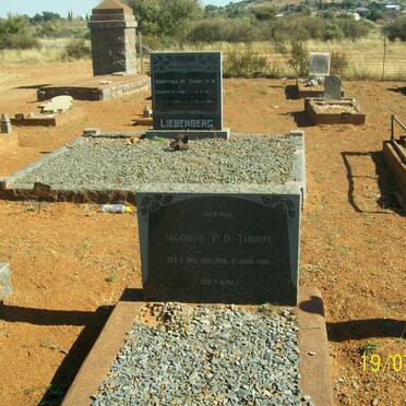 THORPE Jacobus P.D. 1913-1955