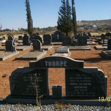 THORPE Paul Lodewicus 1898-1984 &amp; Maria Catharina Barendina VISSER 1910-1991