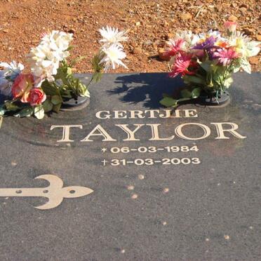 TAYLOR Gertjie 1984-2003