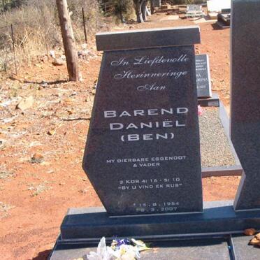 VERMEULEN Barend Daniel 1954-2007