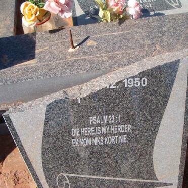 VRIES Cornelius Johannes, de 1950-