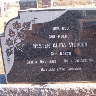 VILJOEN Jan D.E.J. 1889-1955 &amp; Hester Alida NOETH 1898-1978 