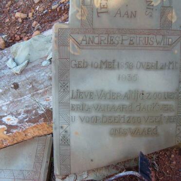 WIID Andries Petrus 1856-1935