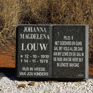 LOUW Johanna Magdelena 1910-1978