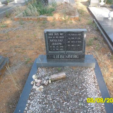 LIEBENBERG Nicolaas Joseph 1940-1995