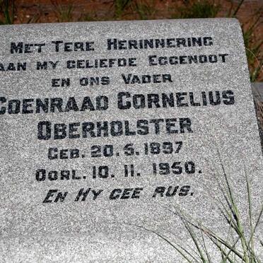 OBERHOLSTER Coenraad Cornelius 1897-1950