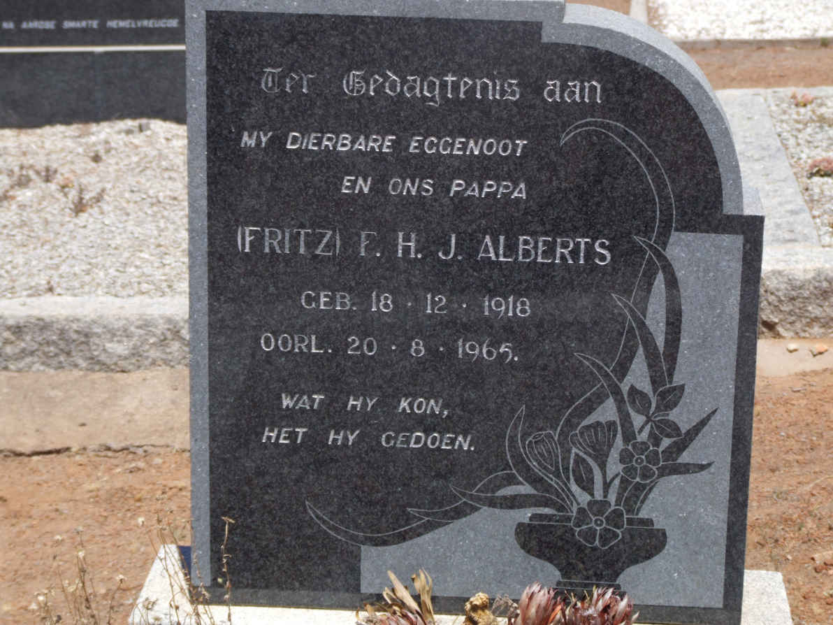 ALBERTS F.H. 1918-1965