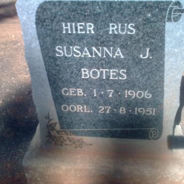 BOTES Susanna J. 1906-1951