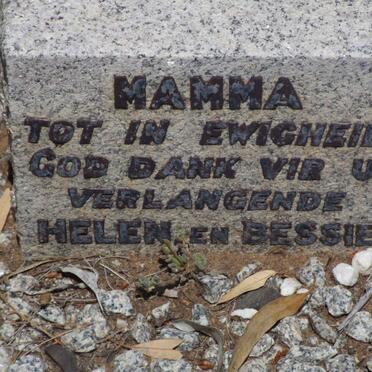 CLOETE Anna Maria nee GOUSSARD 1893-1951