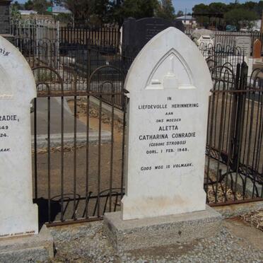 CONRADIE Aletta Catharina nee STROBOS  -1948