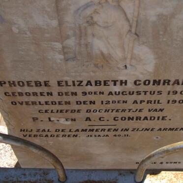 CONRADIE Phoebe Elizabeth 1904-1905