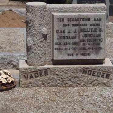 JORDAAN Izak. J.J. 1886-1971 &amp; Hellitje  S. CLOETE  1896-196?