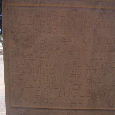KRUGER Ockert Johannes 1841-1903