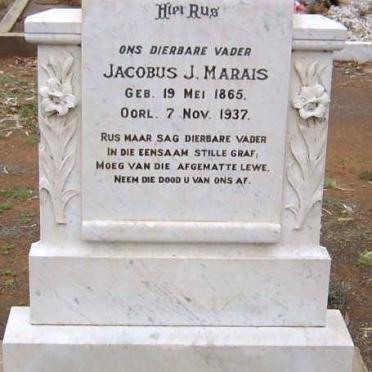 MARAIS Jacobus J. 1865-1937