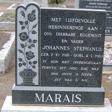 MARAIS Johannes Stephanus 1918-1963