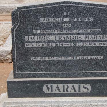 MARAIS Jacobus Francois 1894-1945