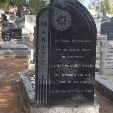 MARITZ Catharina Maria Jacoba nee VIVIERS 1876-1972