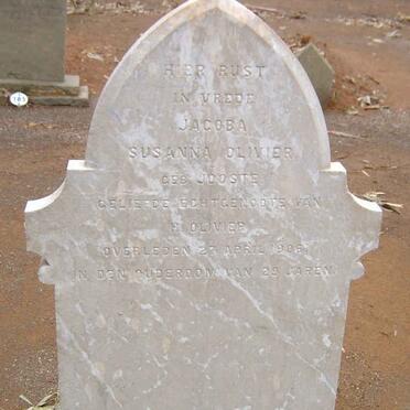 OLIVIER Jacoba Susanna nee JOOSTE  -1906