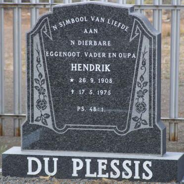 PLESSIS Hendrik, du 1908-1975