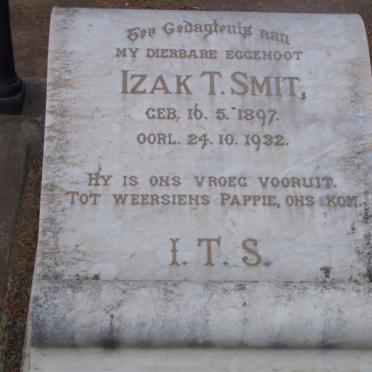 SMIT Izak T. 1897-1932