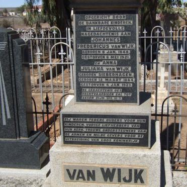 WIJK Johannes Fredericus, van 1848-1921 &amp; Anna Juliana SIEBERHAGEN 1844-1923