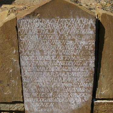 SCHALKWYK Dirk Jacobs, van 1787-18??