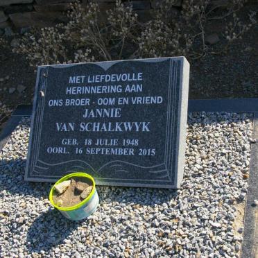 SCHALKWYK Jannie, van 1948-2015