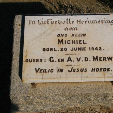MERWE Michiel, v.d. -1942