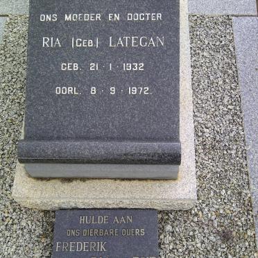 TOIT Frederik, du -1970 &amp; Ria 1932-1972