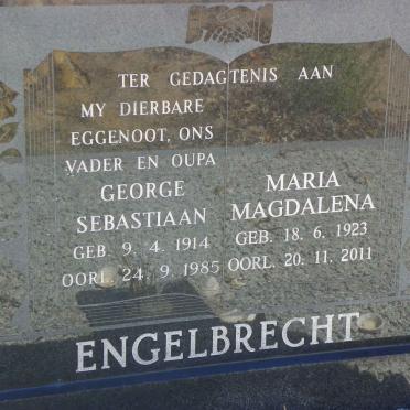 ENGELBRECHT George Sebastiaan 1914-1985 &amp; Maria Magdalena 1923-2011