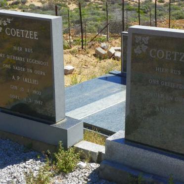 COETZEE A.P. 1902-1987 &amp; Annie 1907-1994