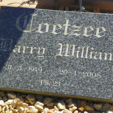 COETZEE Barry William 1949-2008 &amp; Aletta Catharina Alida 194?-201? 