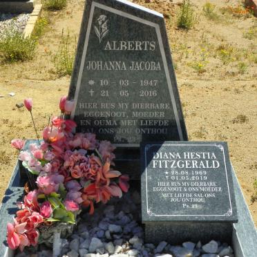 ALBERTS Johanna Jacoba 1947-2016 :: FITZGERALD Diana Hestia 1969-2019