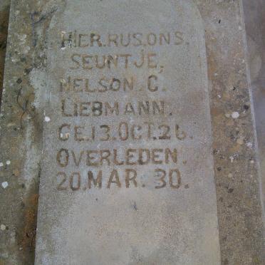 LIEBMANN Nelson C. 1926-1930