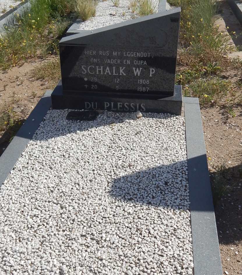 PLESSIS Schalk W.P., du 1908-1987