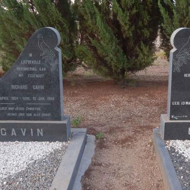 GAVIN Richard 1904-1968 &amp; Elizabeth Anne 1898-1973