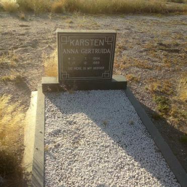 KARSTEN Anna Gertruida 1904-1989